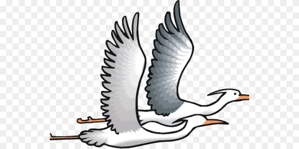 Sea Bird Clipart Transparent Dibujos De Garzas Volando, Animal, Flying, Goose, Waterfowl Free Png Download