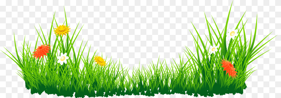 Sea Grass Clipart Grass Border, Lawn, Plant, Flower, Green Free Png Download