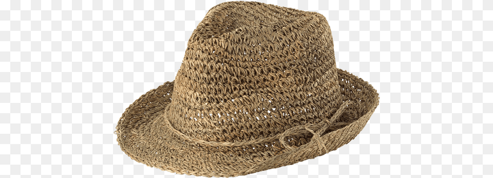 Sea Grass Fedora, Clothing, Hat, Sun Hat, Scarf Free Png