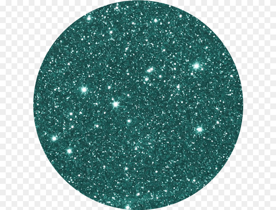 Sea Green Disco Dust Circle, Glitter, Turquoise, Astronomy, Moon Free Png