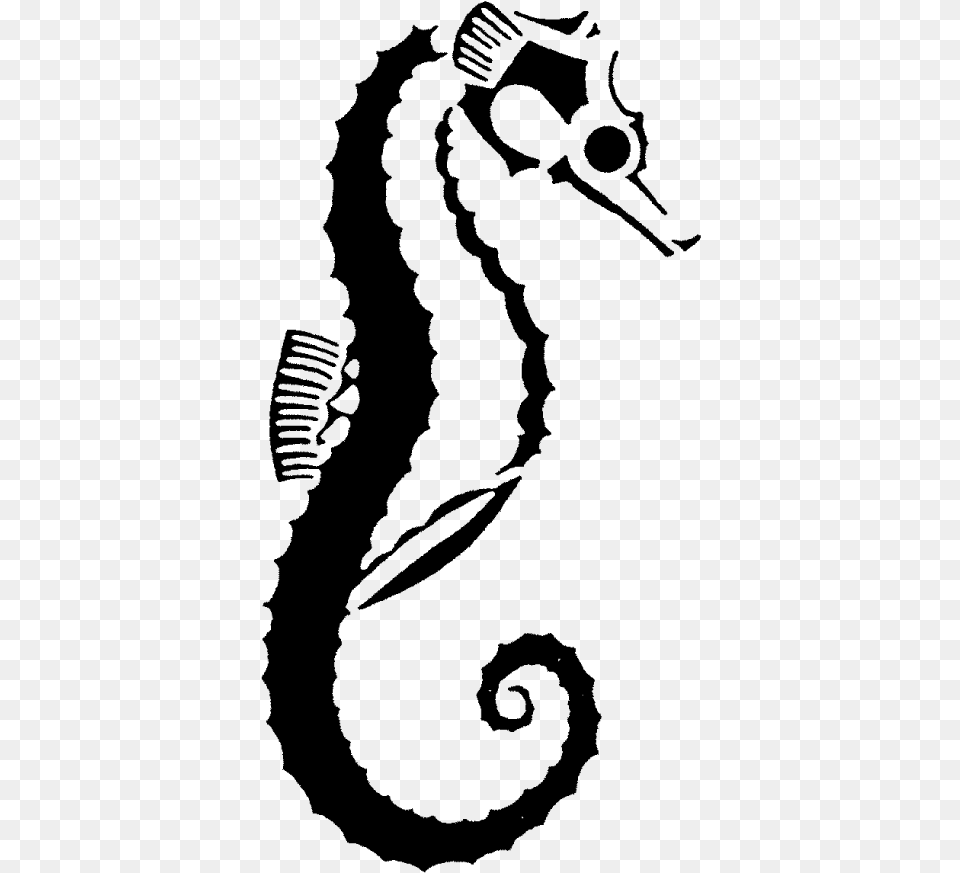 Sea Horse Rubber Stampquottitlequotsea Horse Rubber Stamp Illustration, Gray Free Png Download