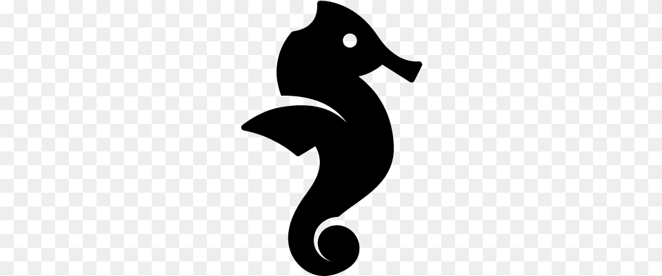 Sea Horse Vector Marine Biology Transparent, Gray Free Png