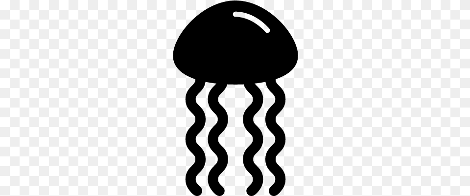 Sea Jellyfish Vector Medusa De Mar Vector, Gray Free Png Download