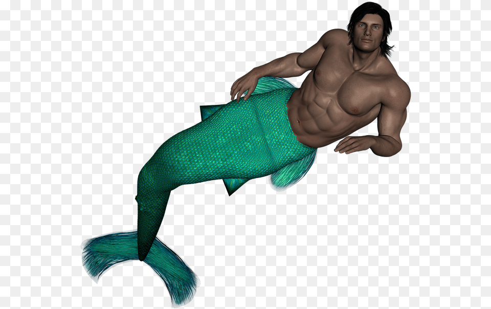 Sea Man Fish Scales Fishtail Fairy Tales Sea Water Man Fish, Hand, Person, Body Part, Finger Png Image