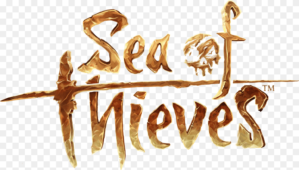 Sea Of Thieves Logo Sea Of Thieves Text, Wood, Art Png Image