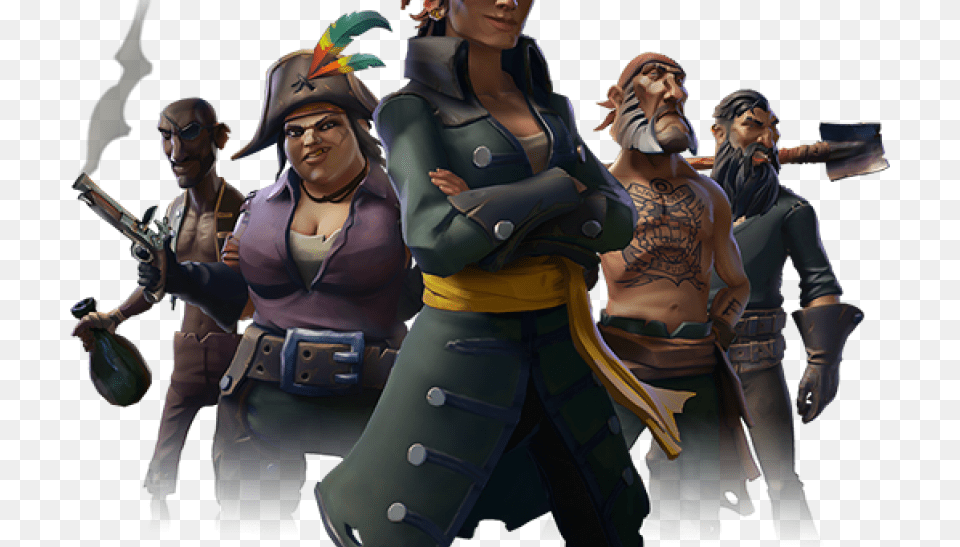 Sea Of Thieves Pirates Sea Of Thievespng, Clothing, Costume, Person, Adult Free Png