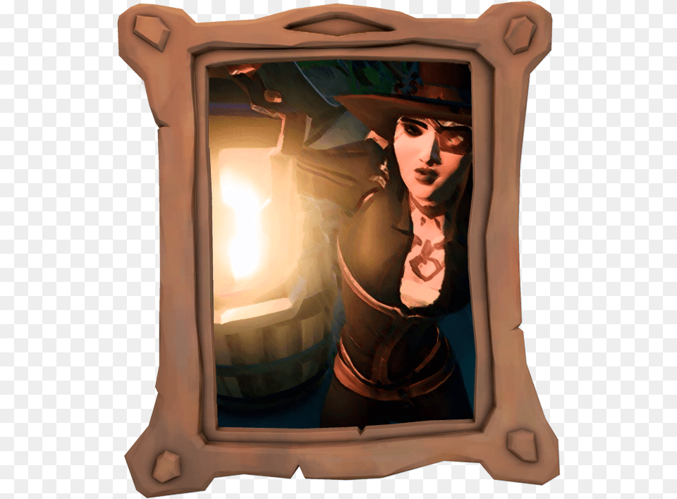 Sea Of Thieves Twitter Show Us Your Piratebio Hereu0027s Picture Frame, Adult, Female, Person, Woman Free Png