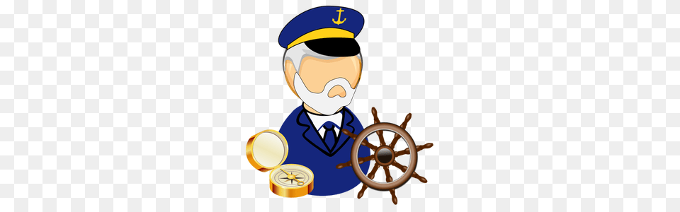 Sea Otter Clip Art, Captain, Officer, Person, Machine Png Image