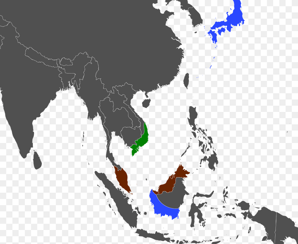 Sea Political Map Asian Pacific Map, Chart, Plot, Atlas, Diagram Free Png Download