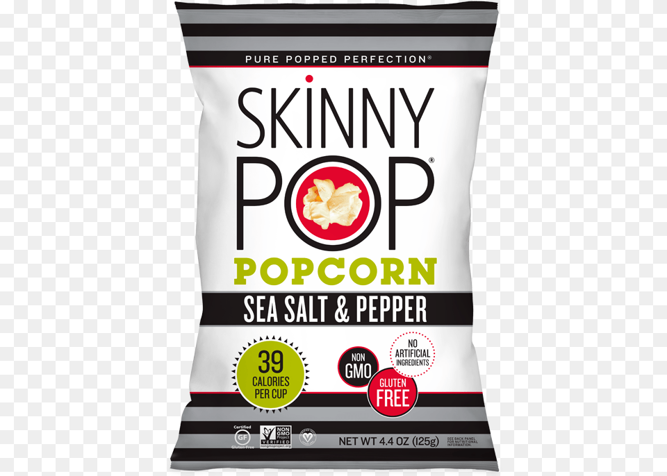 Sea Salt Amp Pepper Popped Popcorn Skinny Pop Popcorn Nutrition Butter, Advertisement, Poster, Mailbox, Food Free Png
