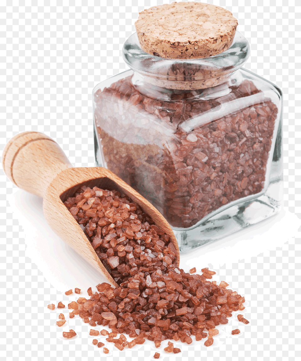 Sea Salt Hawaiian Red Salt, Jar, Bread, Cutlery, Food Free Png Download