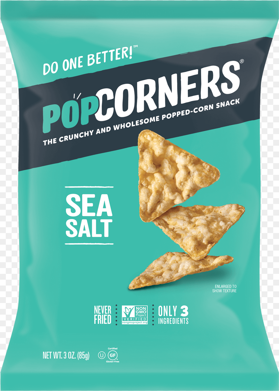 Sea Salt Popcorners Sea Salt, Book, Bread, Cracker, Food Free Png