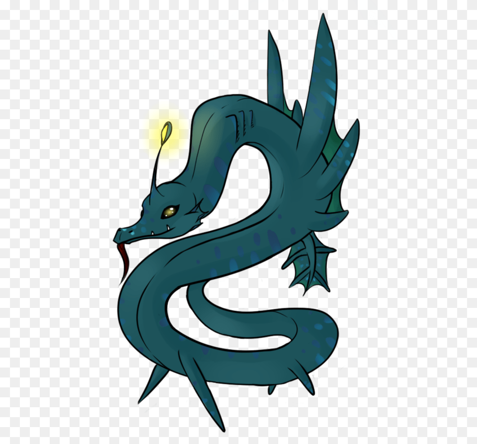 Sea Serpent, Dragon, Person Png Image