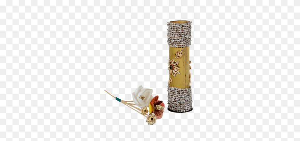 Sea Shells Medium Bamboo Vase Glass Bottle, Accessories, Jewelry, Ornament Png Image