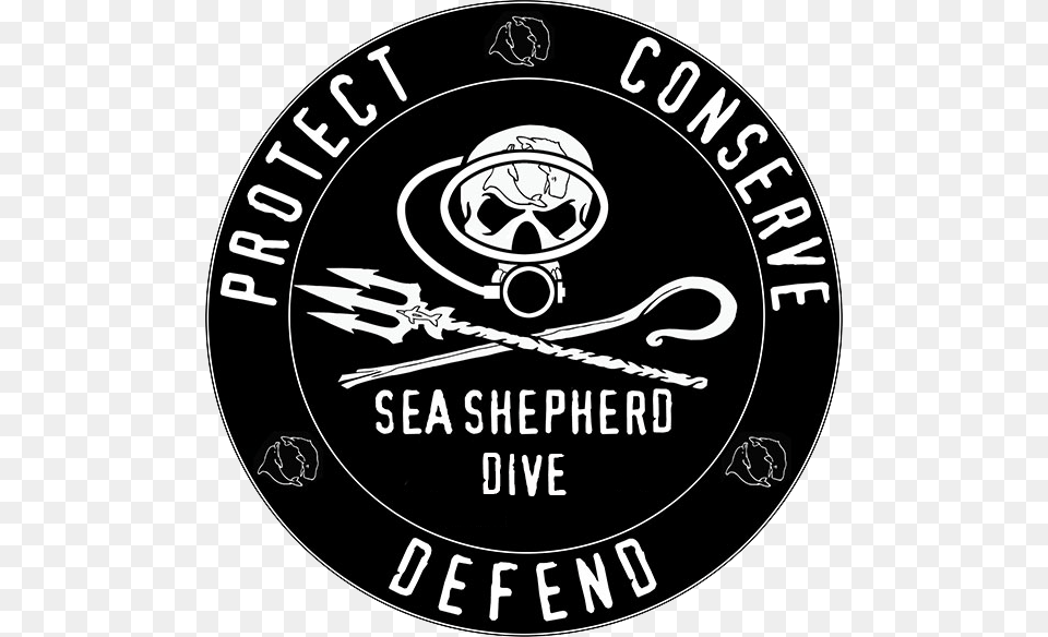 Sea Shepherd Dive And Wicked Diving Sea Shepherd Dive, Logo, Emblem, Symbol, Disk Free Png Download