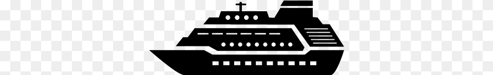 Sea Ship Yacht Luxurious Cruise Cargo Vessel Icon Transparent Cruise Ship Icon, Gray Png