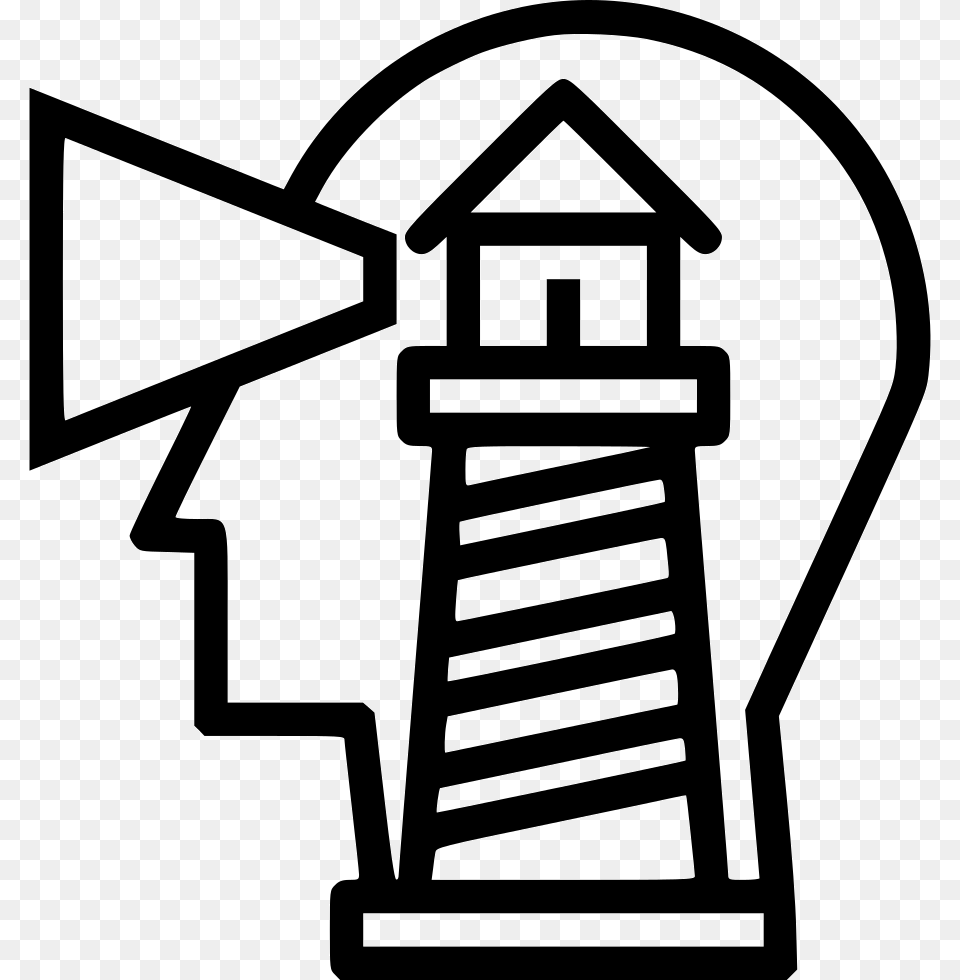 Sea Tower Light House Building Business Vision Business Vision Icon, Stencil Free Transparent Png