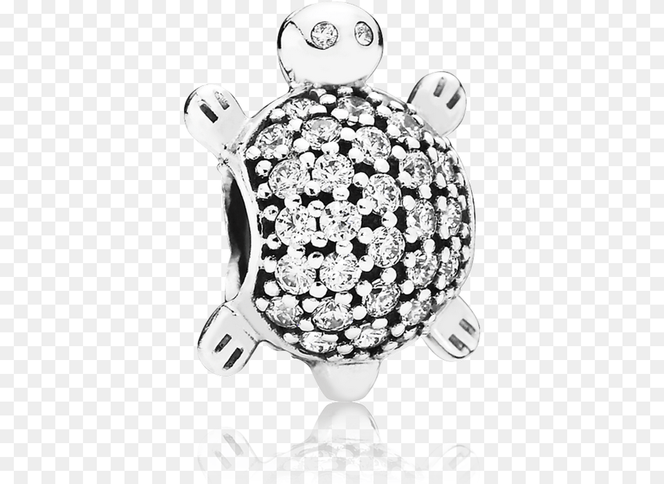 Sea Turtle Clear Cz Pandora Silver Cubic Zirconia Sea Turtle Charm, Accessories, Diamond, Gemstone, Jewelry Free Png