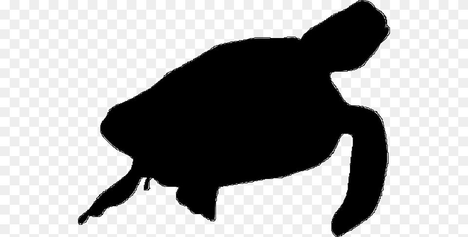 Sea Turtle Silhouette, Animal, Reptile, Sea Life, Tortoise Free Png Download