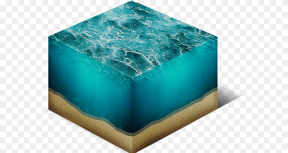 Sea Water Cube Cross Section Isometric Stock Water Cube Texture, Ice, Hot Tub, Tub Free Png