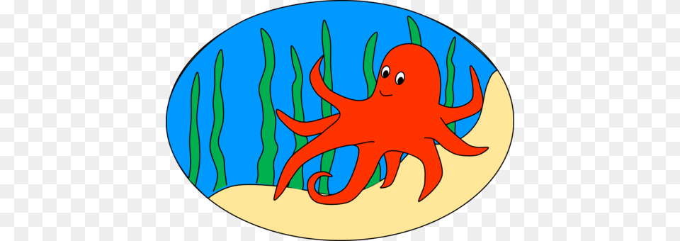 Seabed Pacific Ocean Diagram, Animal, Sea Life, Invertebrate, Octopus Free Png