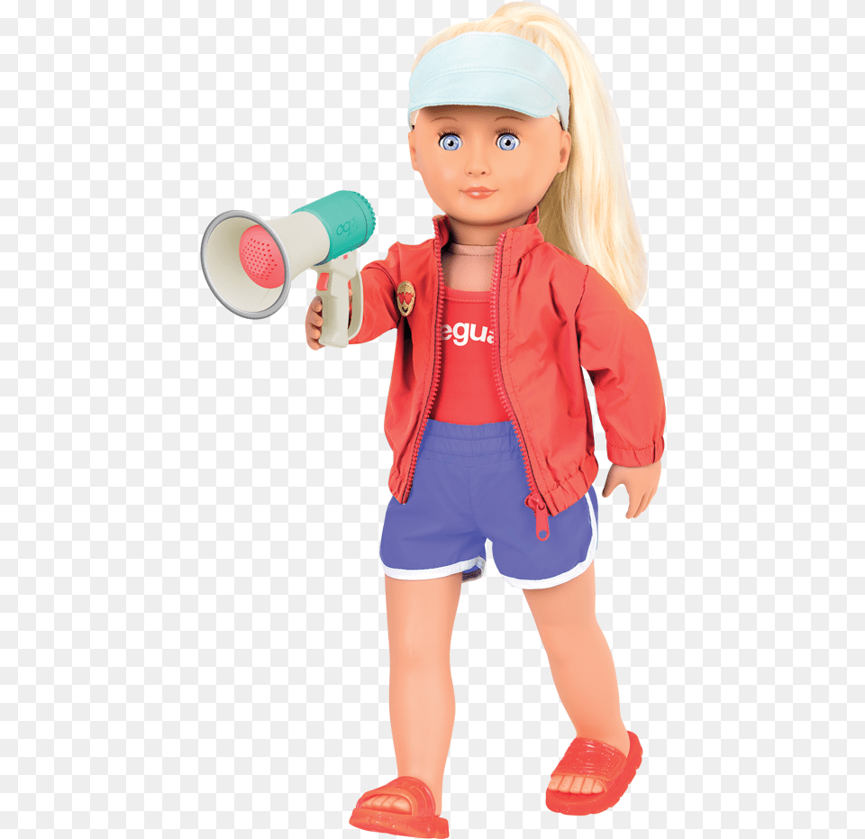 Seabrook Inch Lifeguard Blonde Our Generation Lifeguard Doll, Child, Person, Girl, Female Free Png
