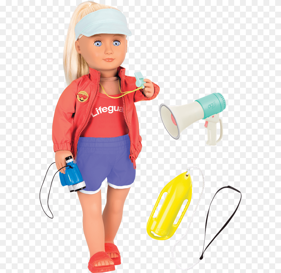 Seabrook Lifeguard Doll Our Generation Doll Lifeguard, Clothing, Shorts, Child, Person Png Image