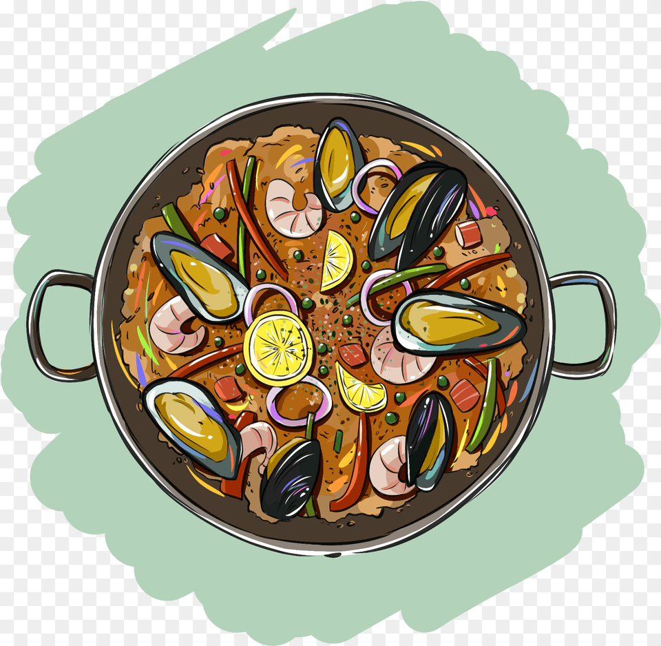 Seafood Risotto Shrimp Shellfish And Psd Food, Meal, Dish, Plate, Paella Free Png