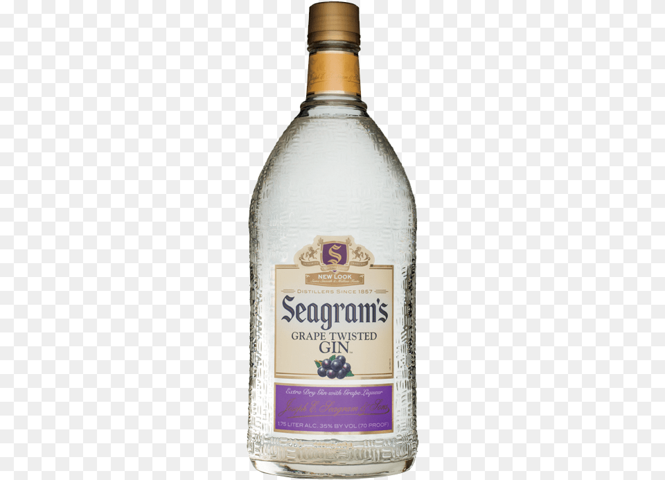 Seagram S Gin Usa Twisted Grape Seagrams Gin 175 L, Alcohol, Beverage, Liquor, Bottle Free Transparent Png