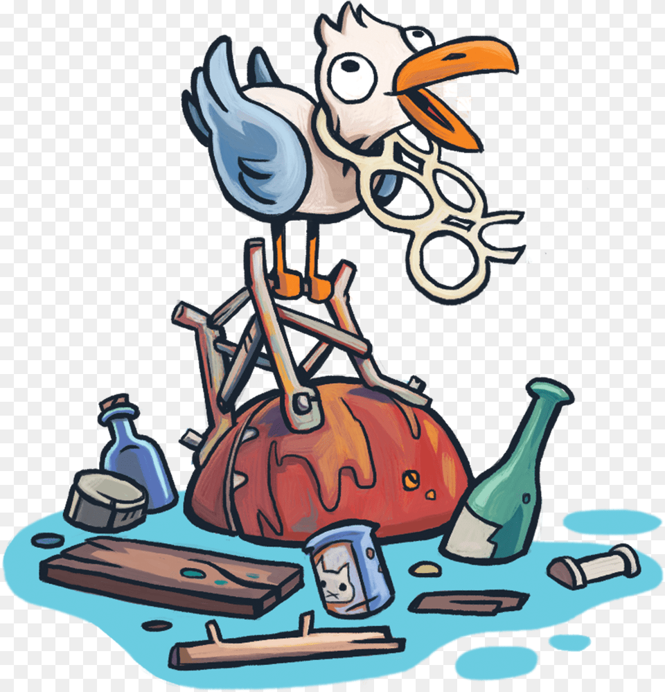 Seagull Creature Flotsam, Art, Cartoon, Face, Head Free Transparent Png