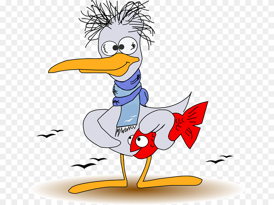 Seagull Graphics Funny How39s Your Day, Baby, Cartoon, Person, Animal Png Image