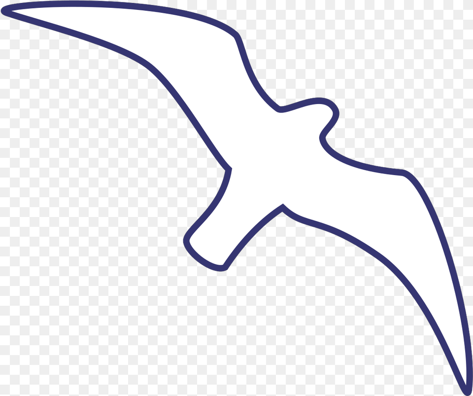 Seagull Outline Line Drawing Svg Vector Bird, Animal, Flying, Kite Bird, Albatross Free Png