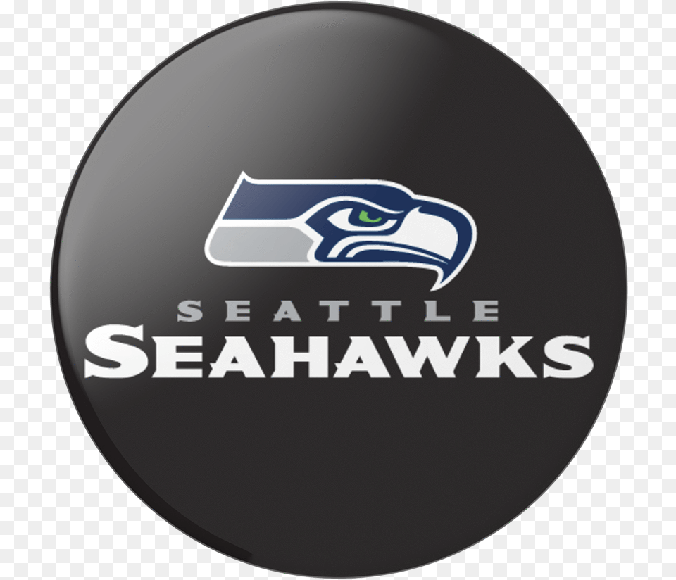 Seahawk Logo Seattle Seahawk Pop Socket, Disk, Badge, Symbol Free Transparent Png