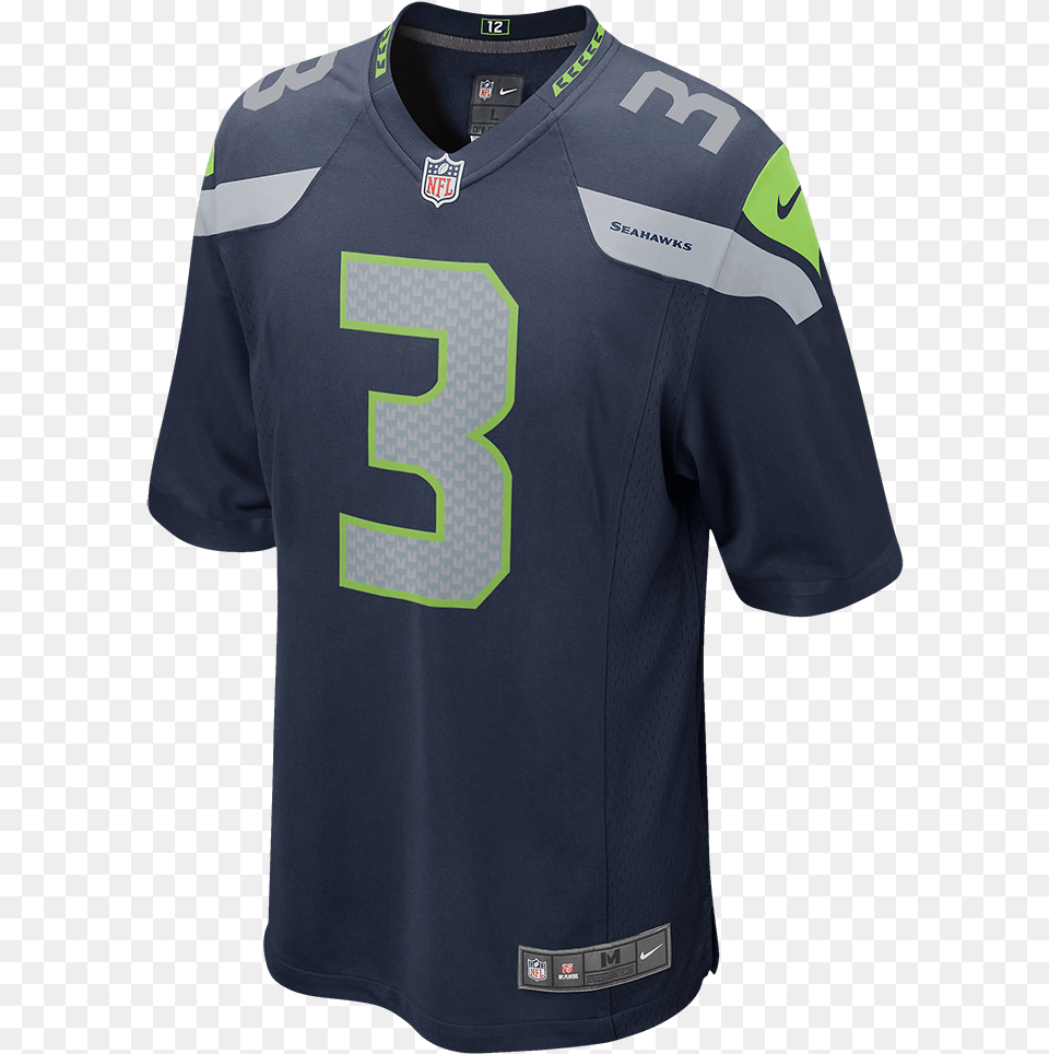 Seahawks Russell Wilson Jersey, Clothing, Shirt, T-shirt Free Transparent Png
