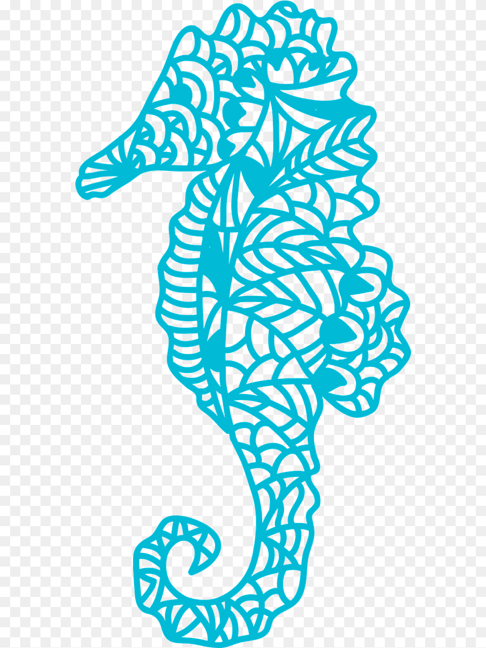 Seahorse Sea Free Sea Zentangle Animal Svg, Mammal, Sea Life Png Image