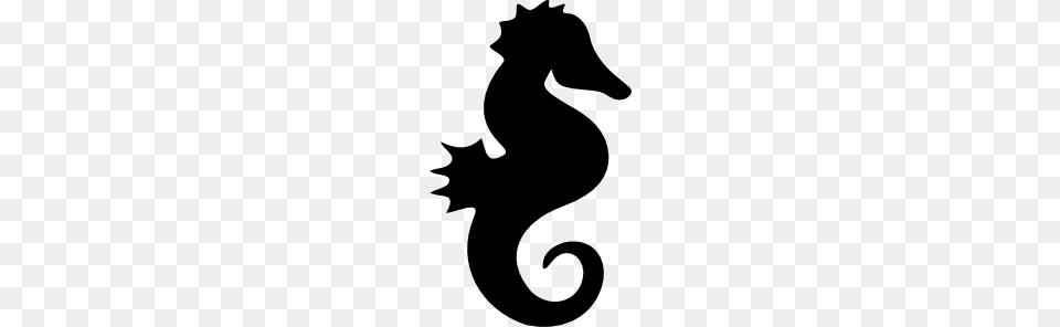 Seahorse Silhouette, Animal, Mammal, Sea Life, Kangaroo Png