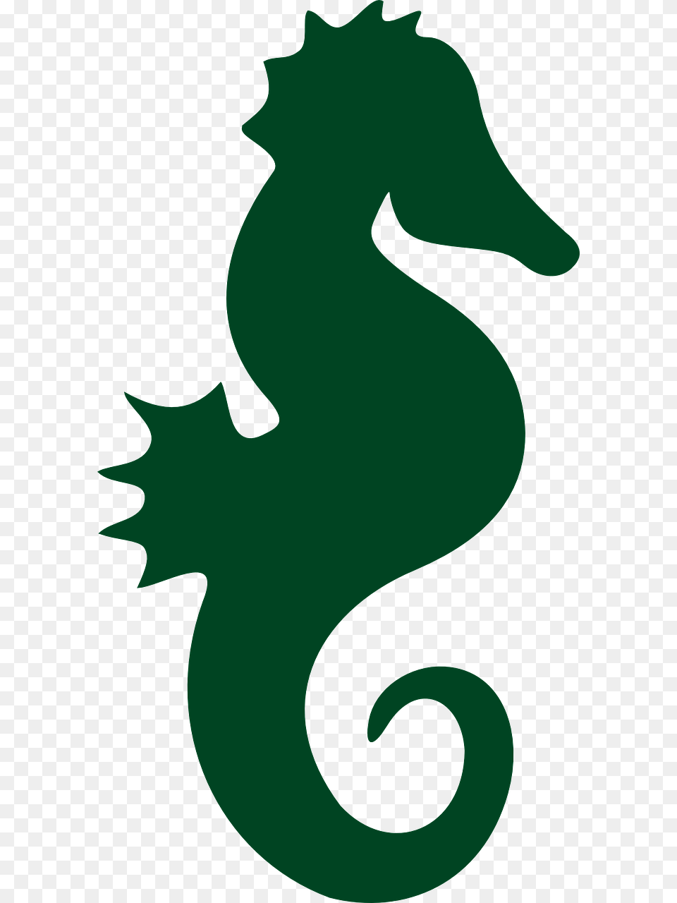 Seahorse Silhouette, Animal, Sea Life, Mammal, Baby Free Png Download