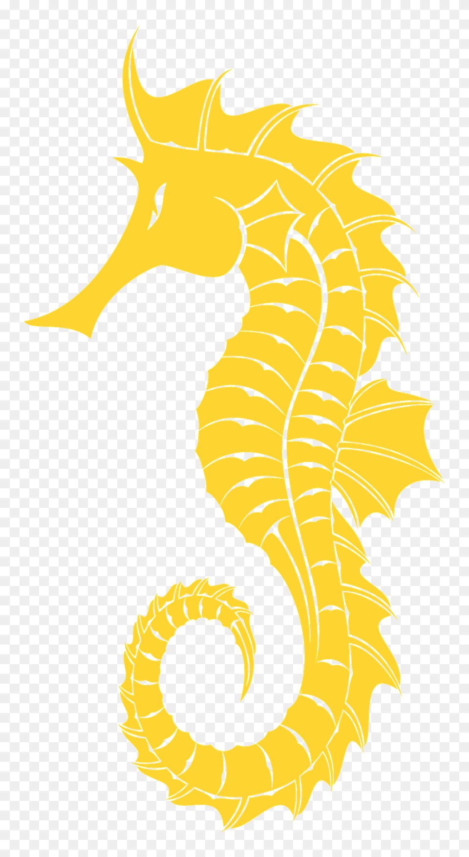 Seahorse Silhouette, Animal, Sea Life, Mammal Png