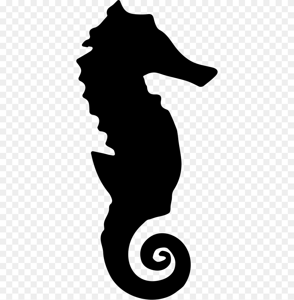 Seahorse Silhouette Seahorse Silhouette Svg, Animal, Mammal, Sea Life, Baby Free Transparent Png