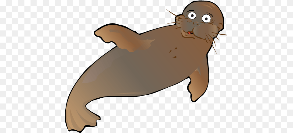 Seal Animal Seallevels Sea Lion Swimming Transparent Otter Cartoon Swimming, Mammal, Sea Life, Bird Free Png Download