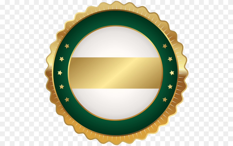 Seal Badge Gold Gold And Green Seal, Logo, Symbol, Ammunition, Grenade Free Transparent Png