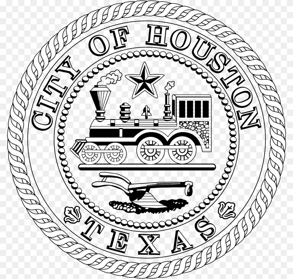 Seal City Of Houston Texas Seal, Emblem, Symbol, Logo, Machine Free Png