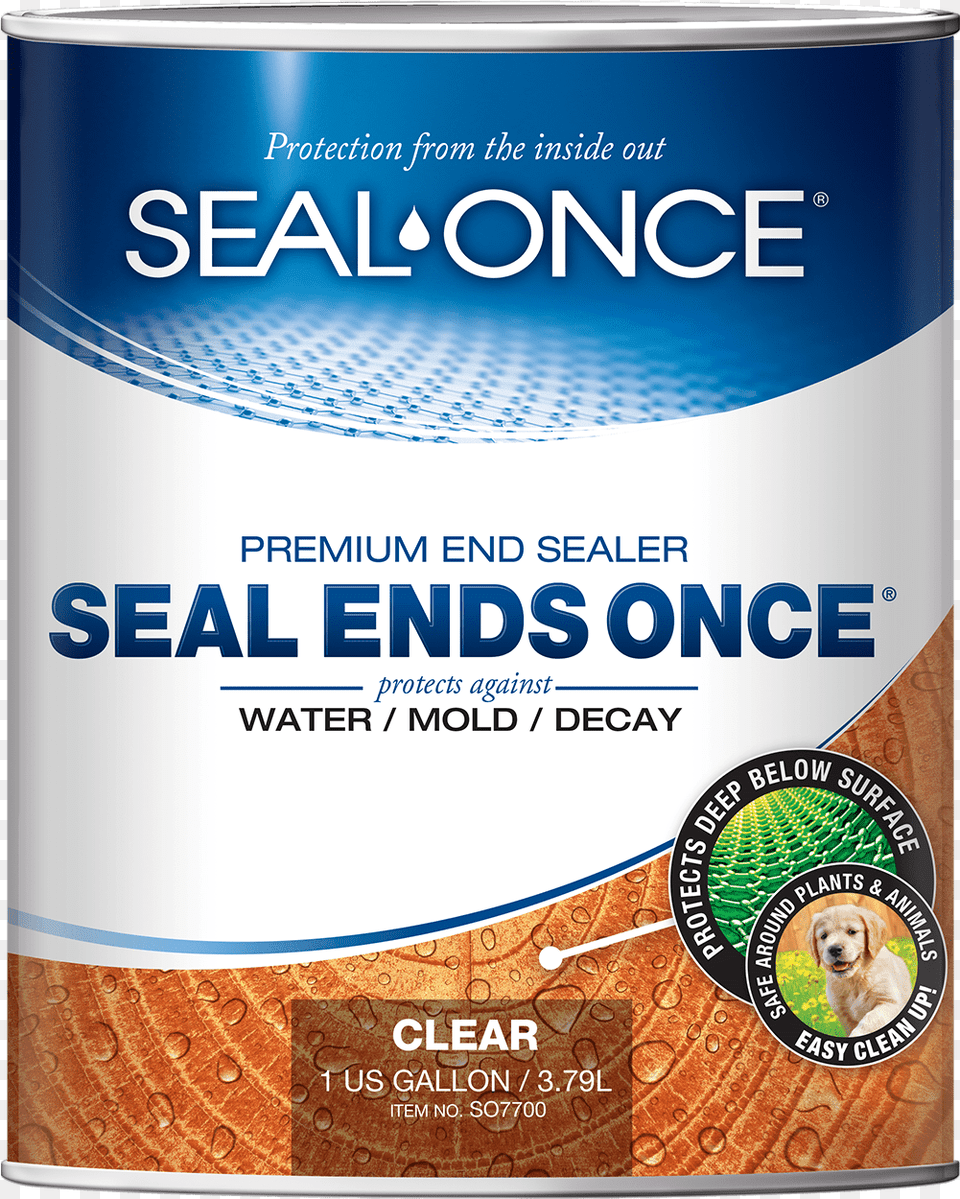 Seal Ends Once Seal Once Eco Friendly Wood Stain 5 Gallons, Advertisement, Animal, Canine, Dog Free Png