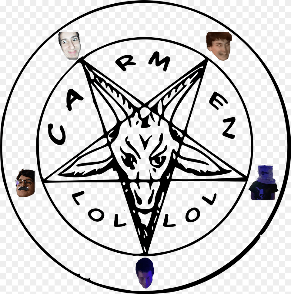Seal Of Baphomet, Art, Collage, Person, Head Free Transparent Png