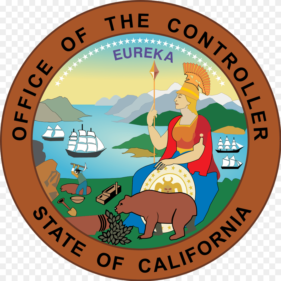 Seal Of California, Logo, Symbol, Badge, Mammal Free Png Download