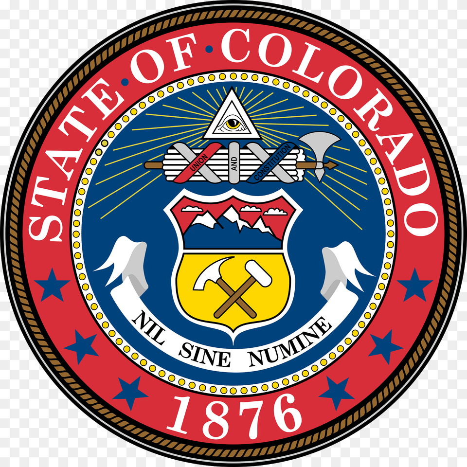 Seal Of Colorado Clipart, Badge, Emblem, Logo, Symbol Png Image