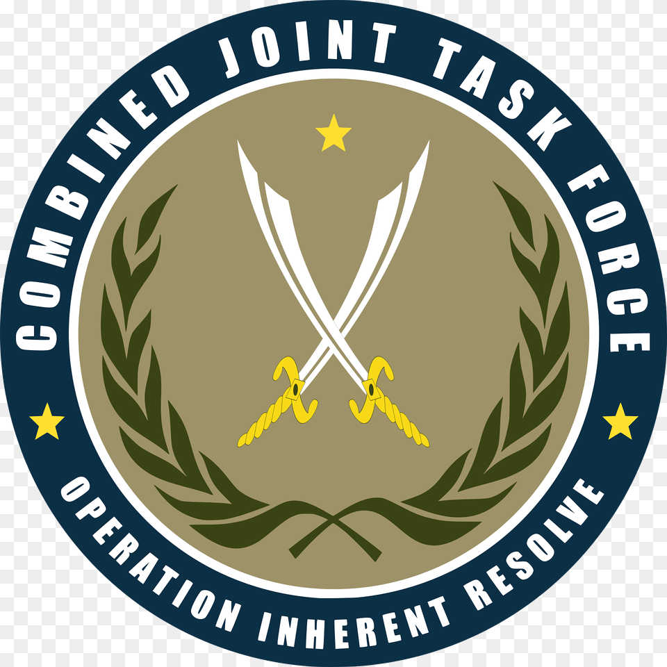 Seal Of Combined Joint Task Force Operation Inherent Resolve Clipart, Logo, Emblem, Symbol, Disk Free Png Download