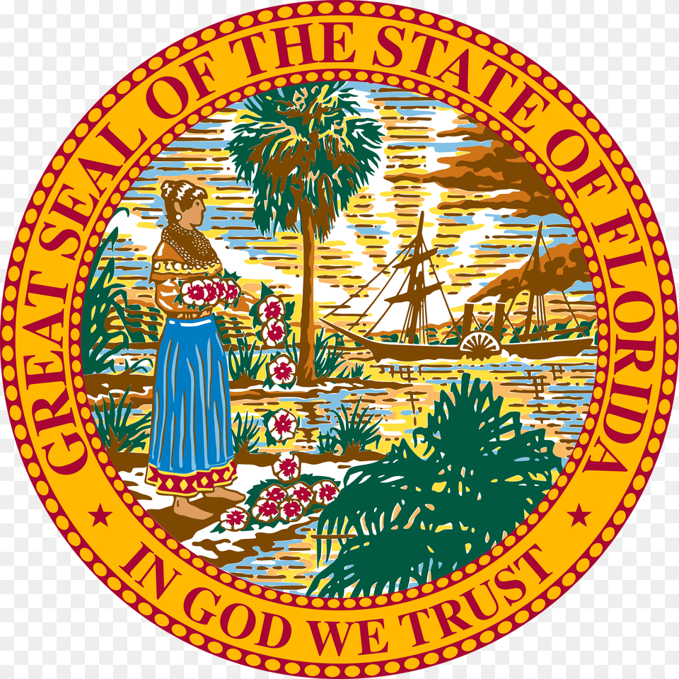 Seal Of Florida, Logo, Adult, Bride, Female Free Png