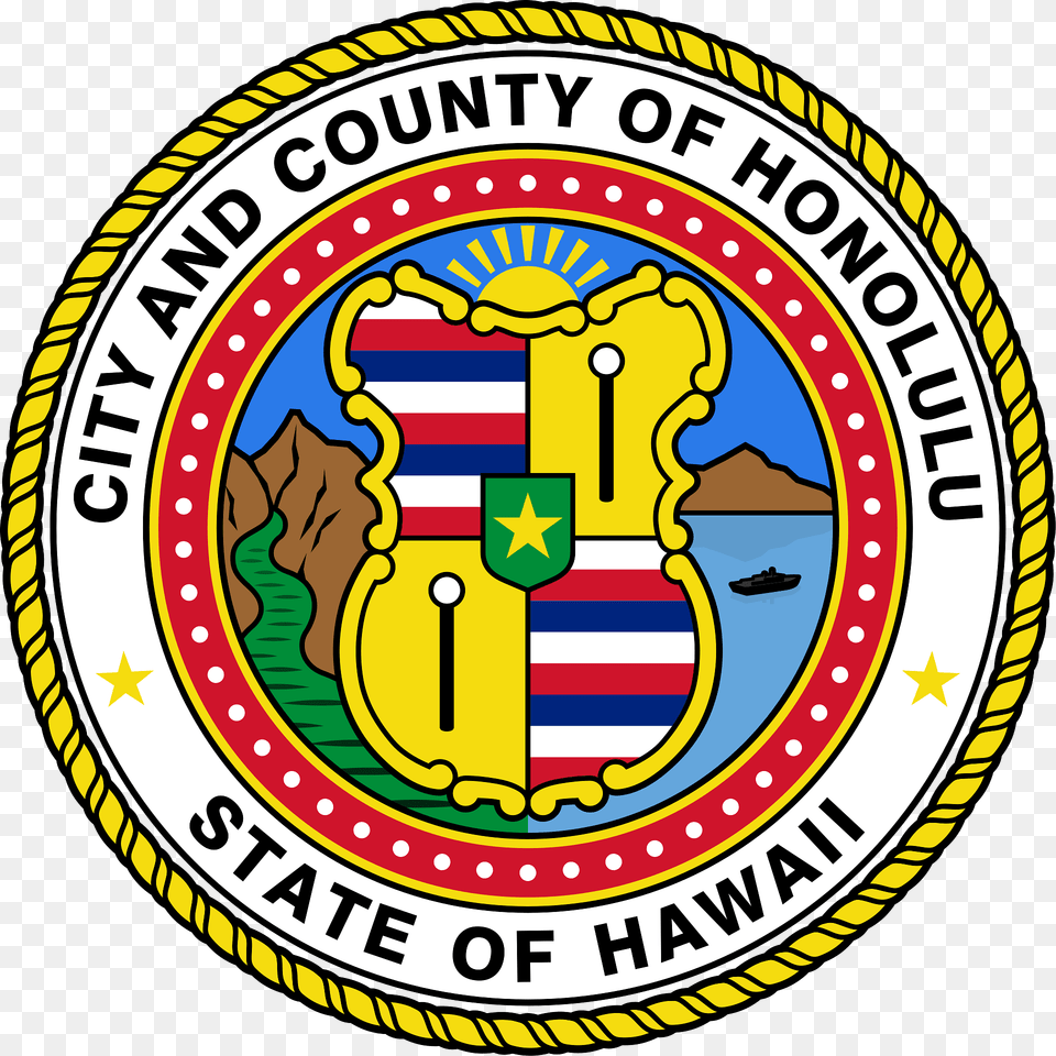 Seal Of Honolulu Hawaii Clipart, Badge, Emblem, Logo, Symbol Free Transparent Png