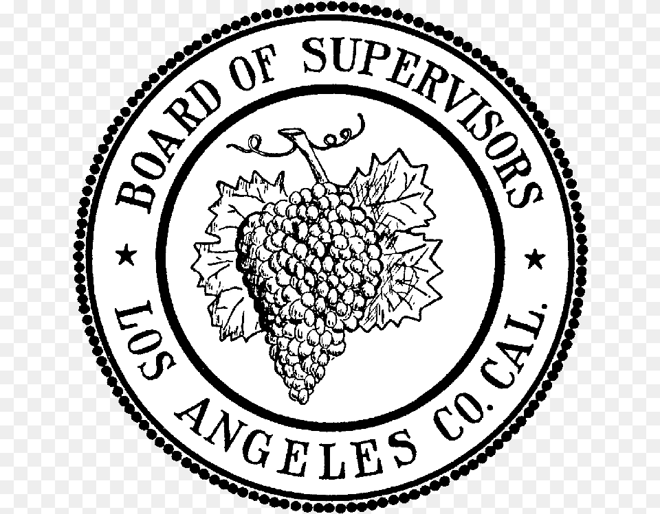 Seal Of Los Angeles County California La County Board Of Supervisors Logo, Food, Produce, Fruit, Pineapple Png Image
